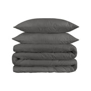 Charcoal King Cotton Blend 1200 Thread Count Washable Duvet Cover Set-Down Comforters and Duvets-DECOROLALA