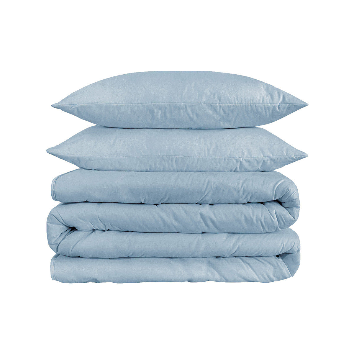 Light Blue King Cotton Blend 1200 Thread Count Washable Duvet Cover Set-Down Comforters and Duvets-DECOROLALA
