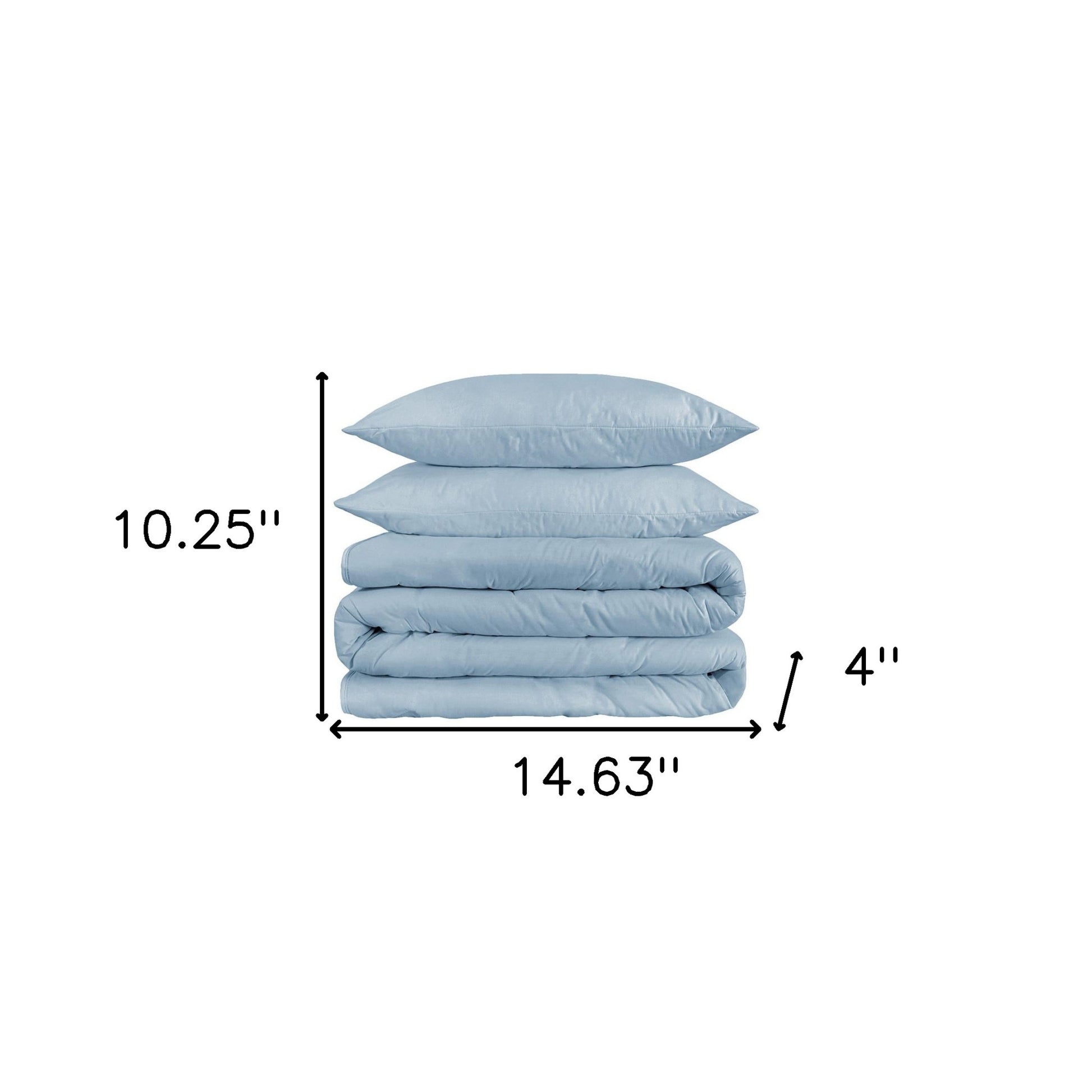 Light Blue King Cotton Blend 1200 Thread Count Washable Duvet Cover Set-Down Comforters and Duvets-DECOROLALA