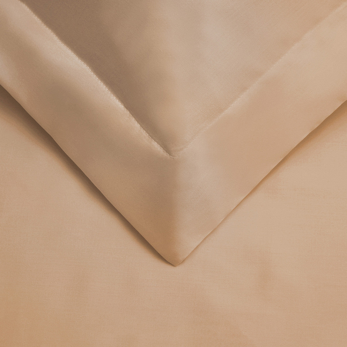 Beige King Cotton Blend 300 Thread Count Washable Duvet Cover Set-Down Comforters and Duvets-DECOROLALA
