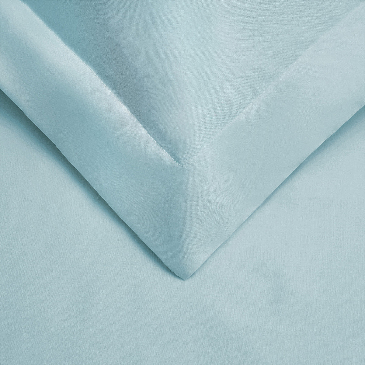 Light Blue Queen Cotton Blend 400 Thread Count Washable Duvet Cover Set-Down Comforters and Duvets-DECOROLALA