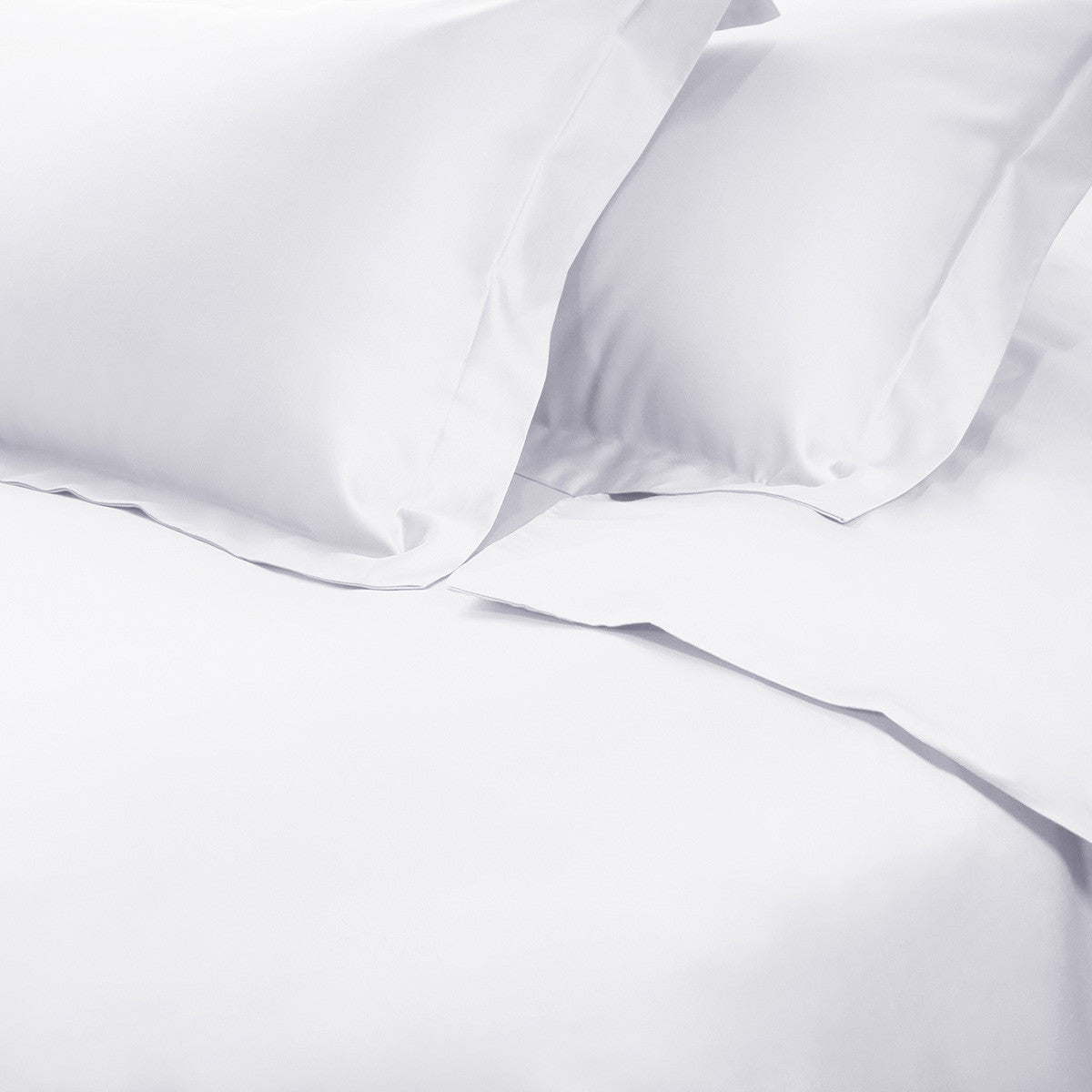 White Twin Cotton Blend 650 Thread Count Washable Duvet Cover Set-Down Comforters and Duvets-DECOROLALA