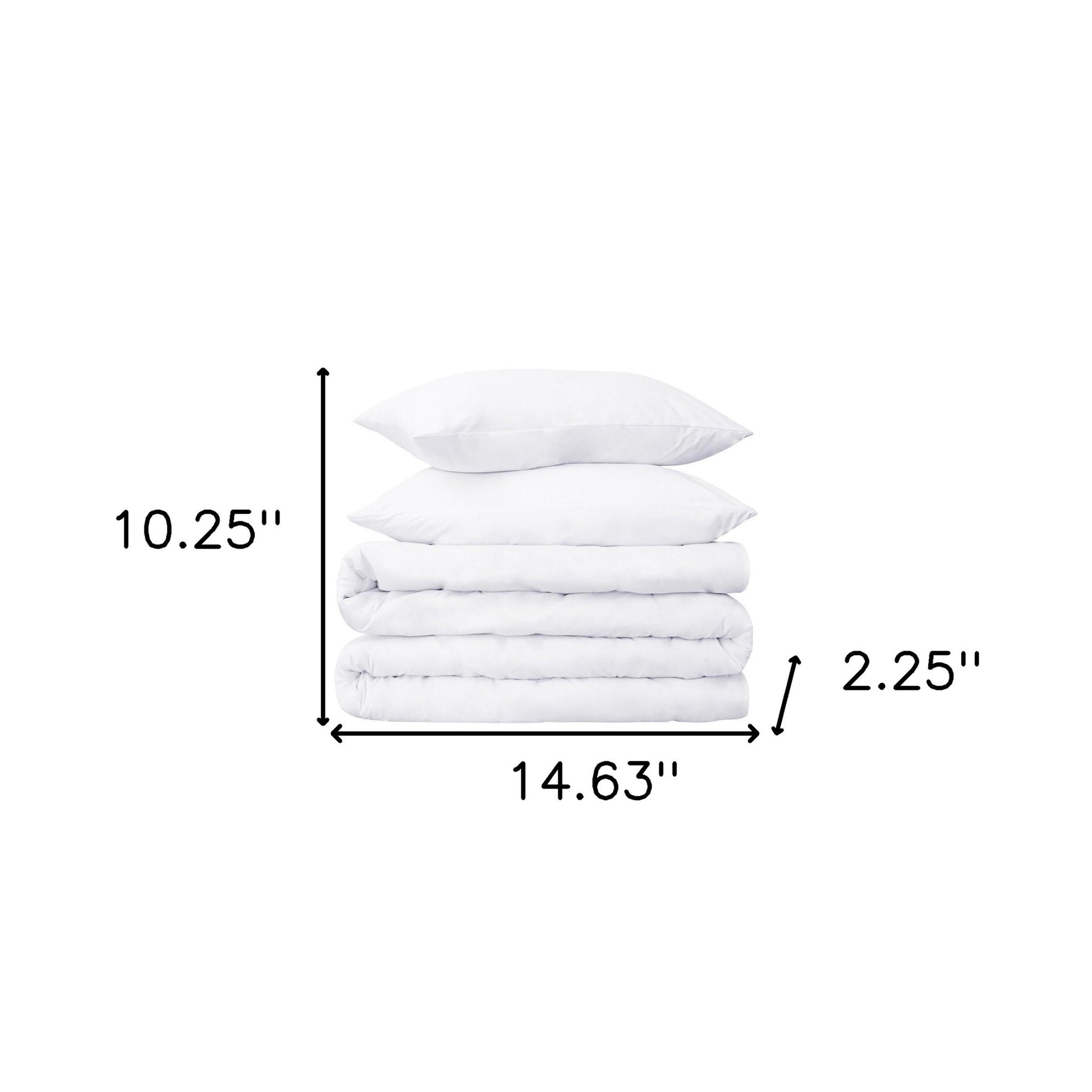 White Twin Cotton Blend 650 Thread Count Washable Duvet Cover Set-Down Comforters and Duvets-DECOROLALA