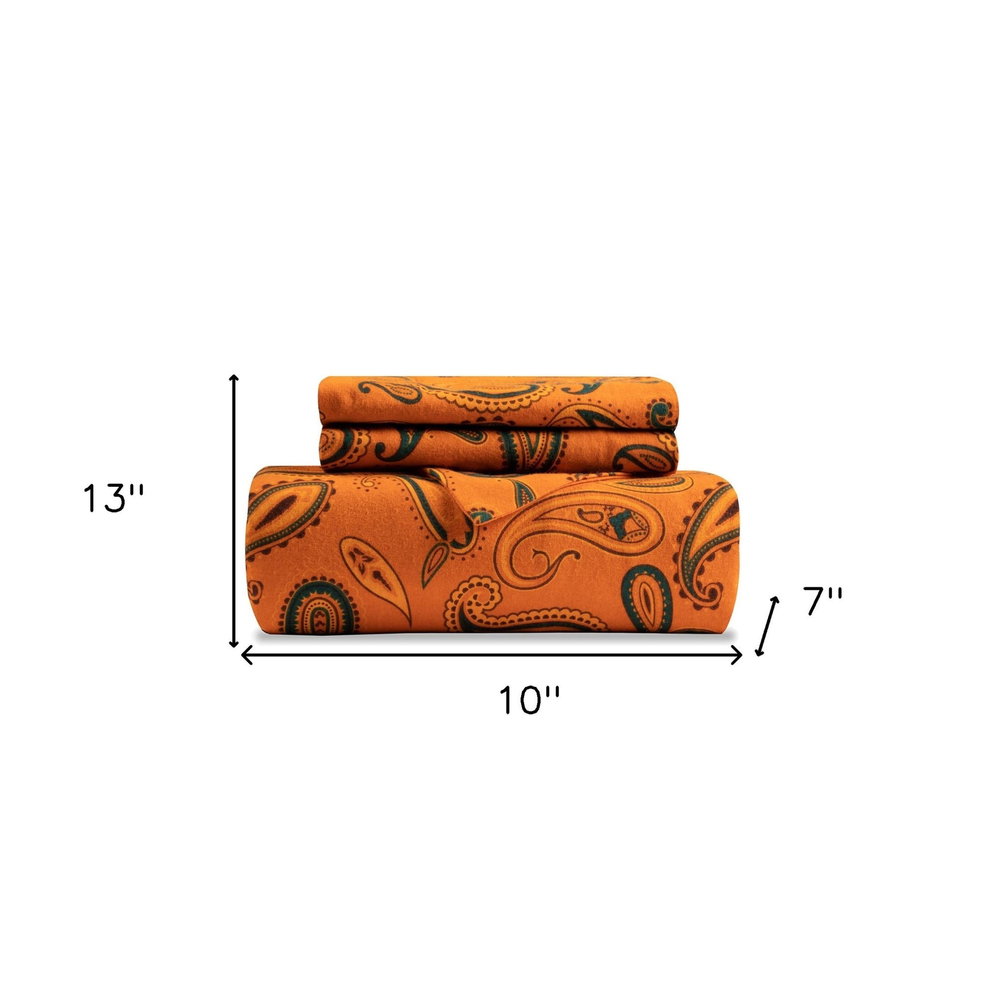 Blue and Orange Queen Cotton Blend 0 Thread Count Washable Duvet Cover Set-Down Comforters and Duvets-DECOROLALA