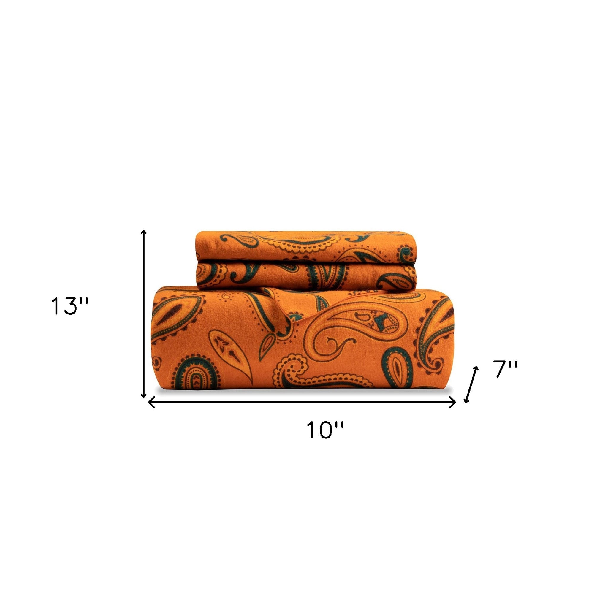 Blue and Orange Queen Cotton Blend 0 Thread Count Washable Duvet Cover Set-Down Comforters and Duvets-DECOROLALA
