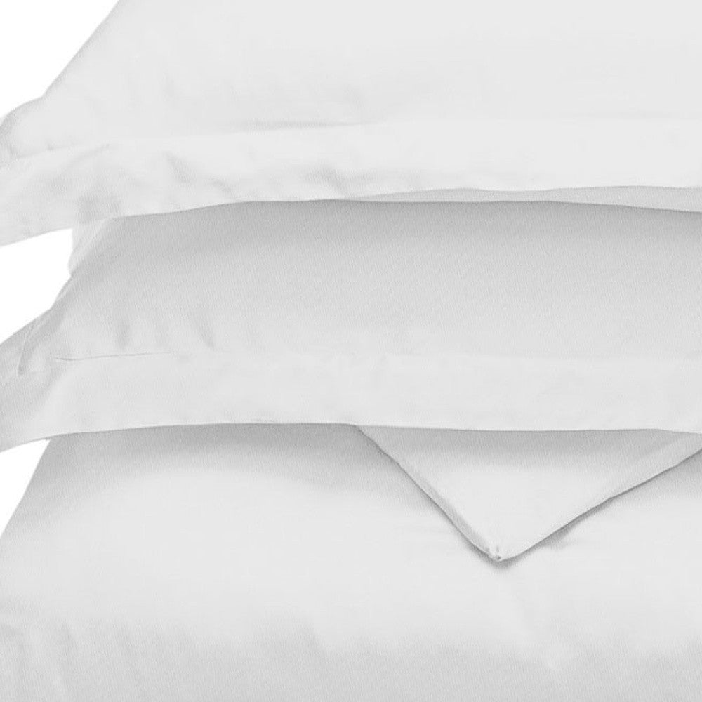 White Queen Cotton Blend 300 Thread Count Washable Duvet Cover Set-Down Comforters and Duvets-DECOROLALA