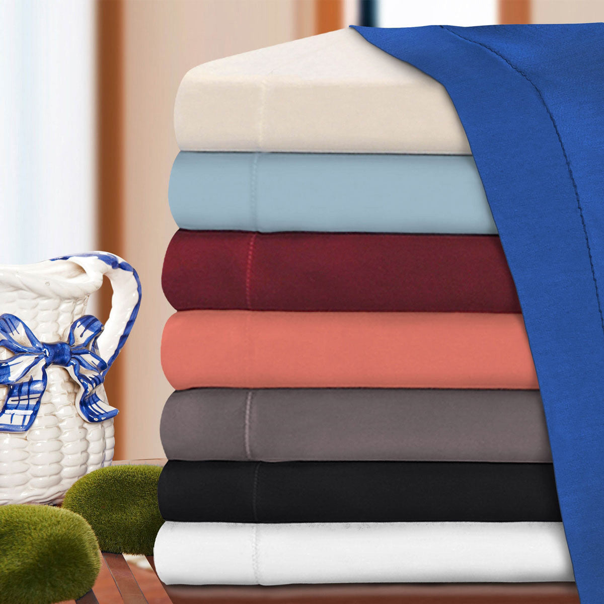 Ivory King Cotton Blend 300 Thread Count Washable Duvet Cover Set-Down Comforters and Duvets-DECOROLALA