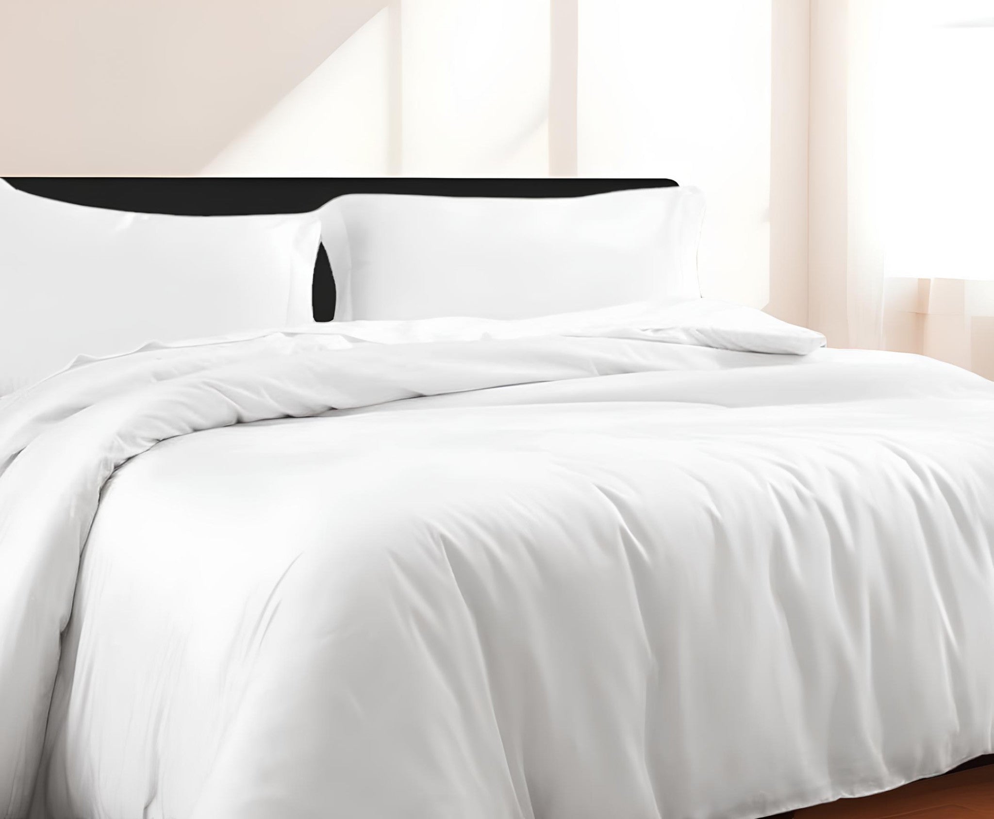 White King Cotton Blend 300 Thread Count Washable Duvet Cover Set-Down Comforters and Duvets-DECOROLALA