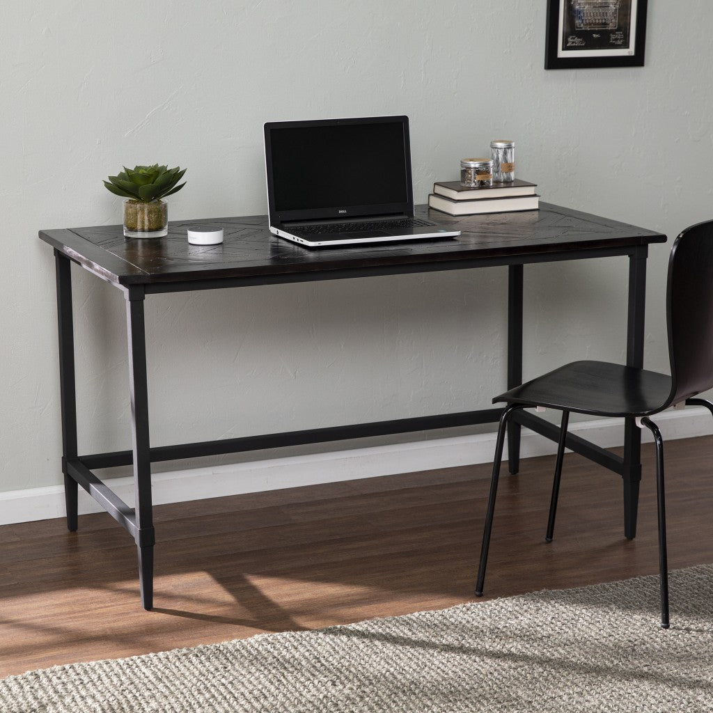 53" Black Writing Desk-Desks-DECOROLALA