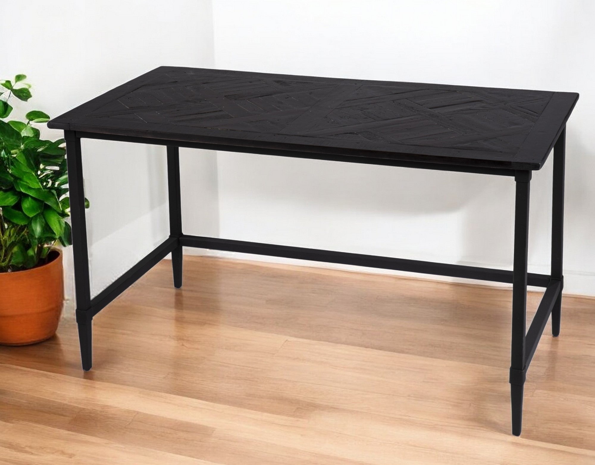 53" Black Writing Desk-Desks-DECOROLALA