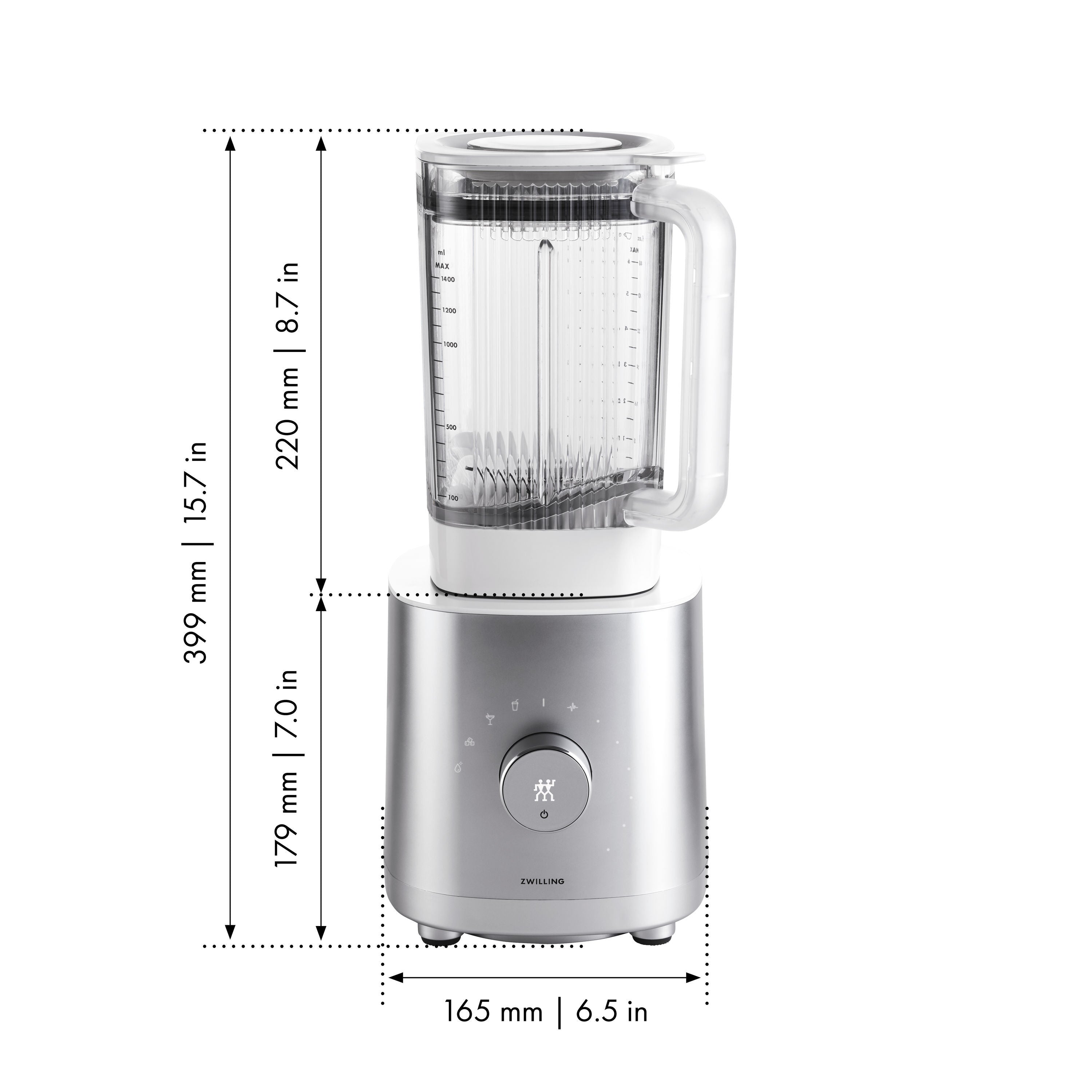 ZWILLING Enfinigy Table Blender - Silver-n/a-DECOROLALA