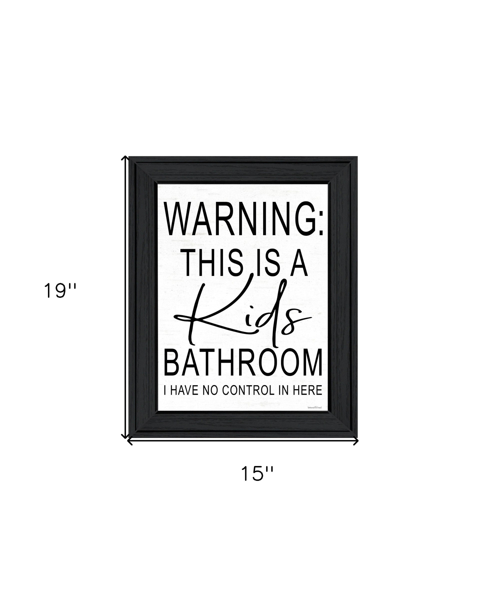 Kids Bathroom Black Framed Print Bathroom Wall Art-3