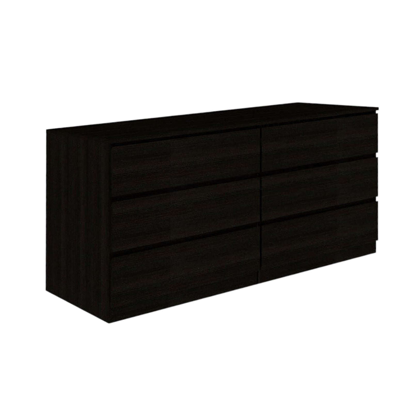 Three Piece Brown and Black Bedroom Set-Bedroom Furniture Sets-DECOROLALA