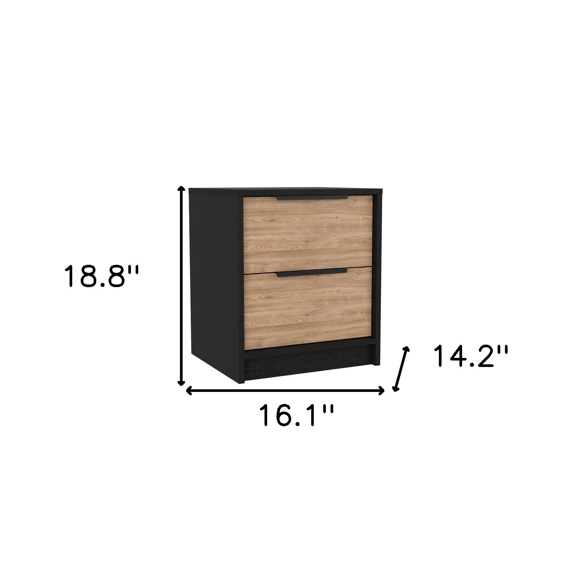 Three Piece Brown and Black Bedroom Set-Bedroom Furniture Sets-DECOROLALA