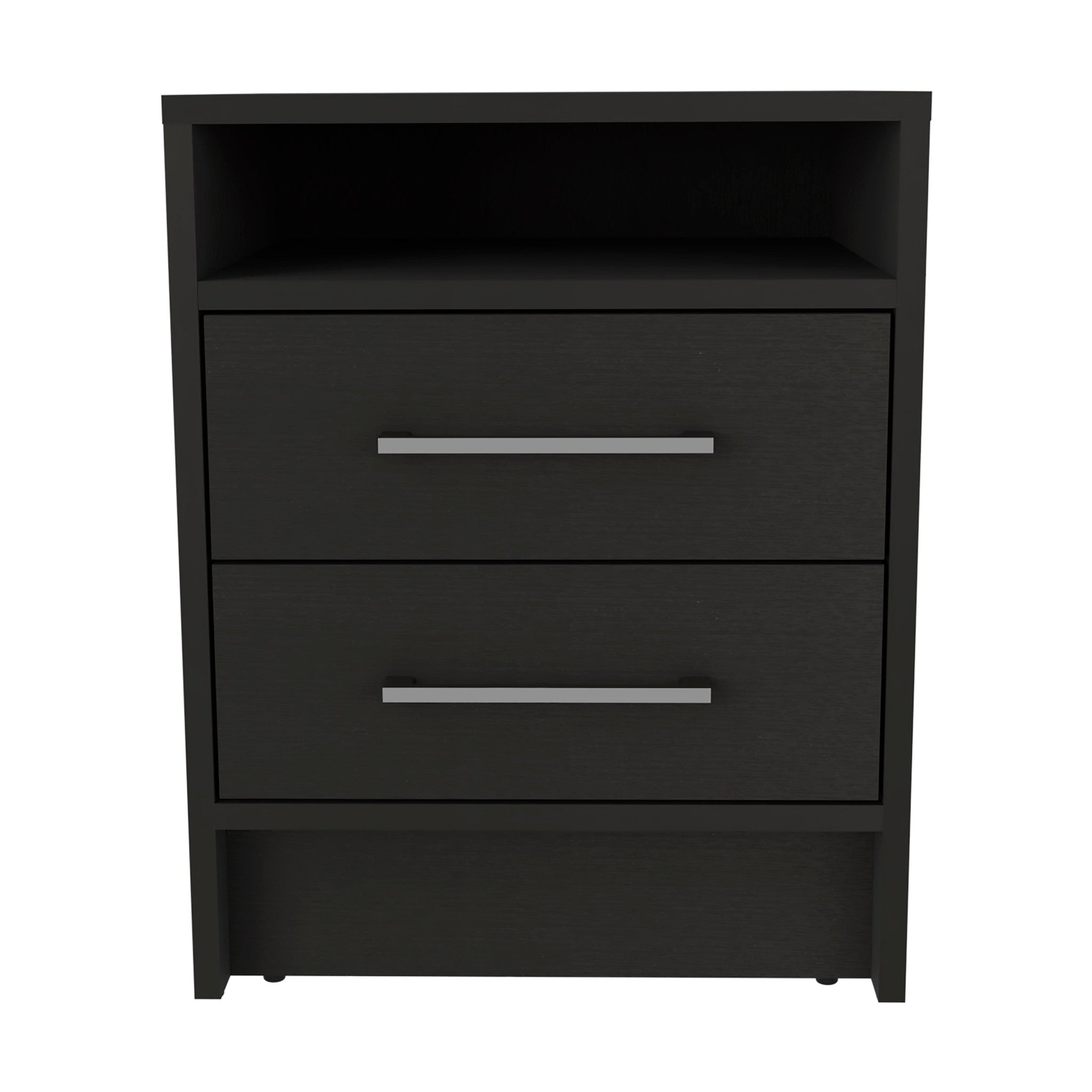 Two Piece Black and Gray Bedroom Set-Bedroom Furniture Sets-DECOROLALA
