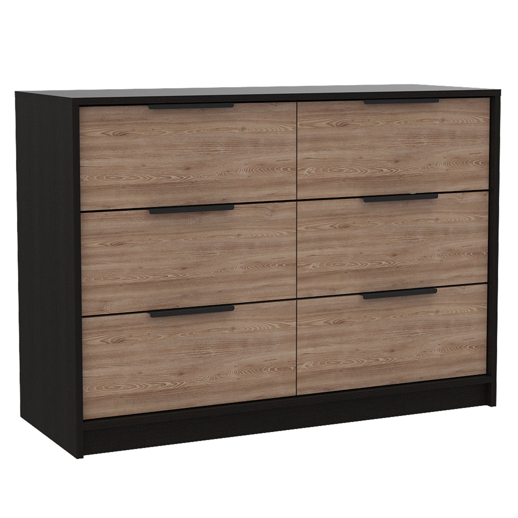 Two Piece Black and Gray Bedroom Set-Bedroom Furniture Sets-DECOROLALA