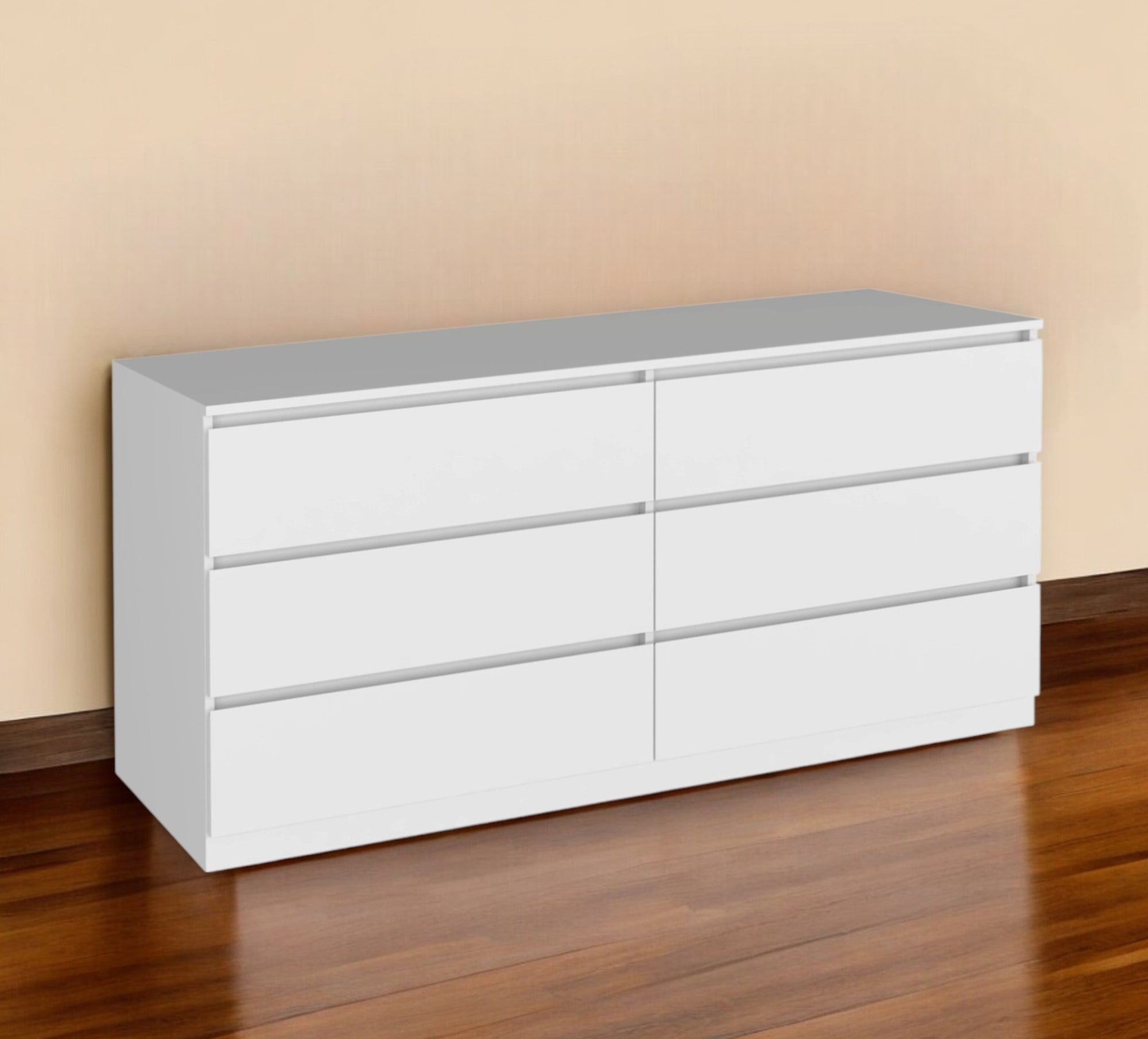Two Piece White Bedroom Set-Bedroom Furniture Sets-DECOROLALA
