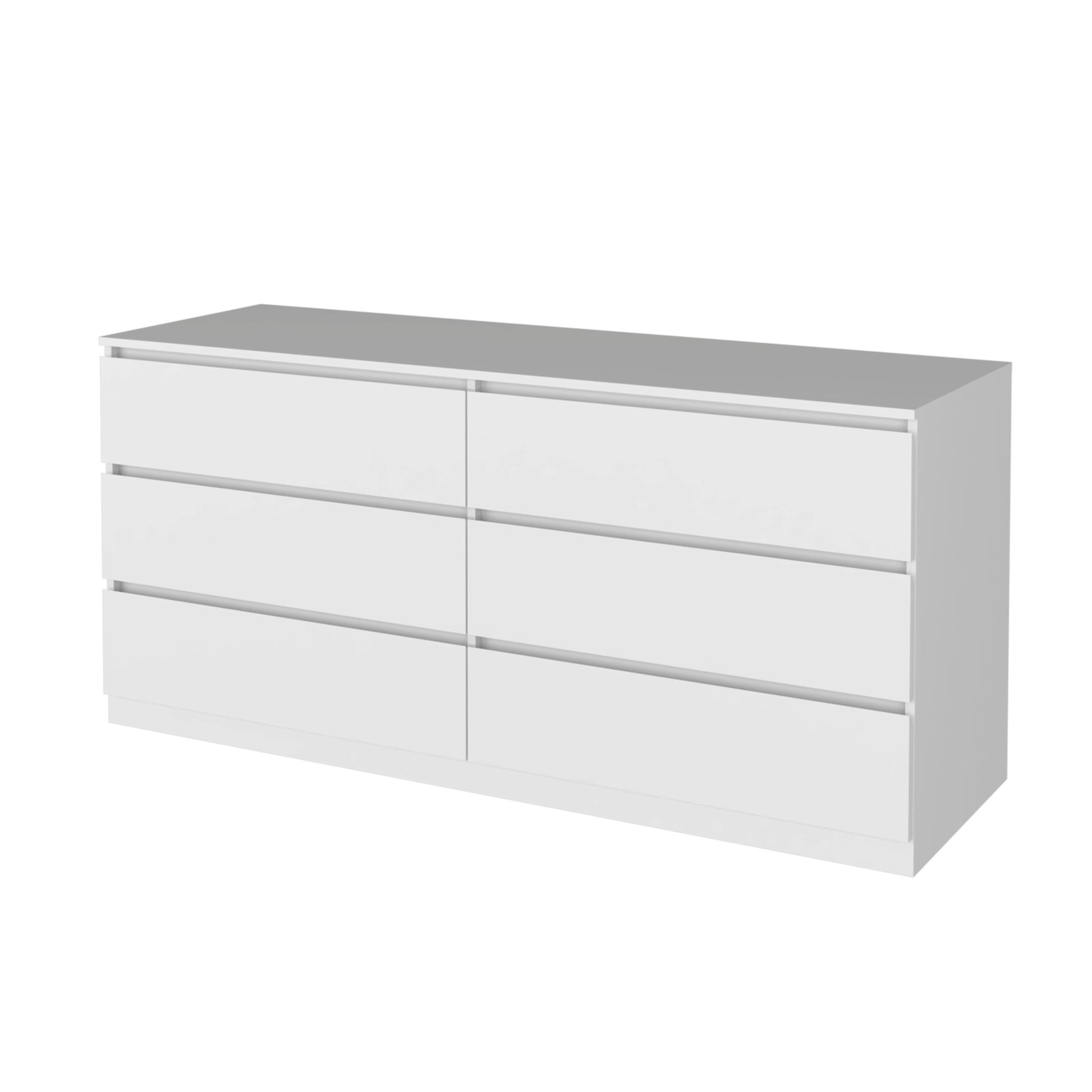 Two Piece White Bedroom Set-Bedroom Furniture Sets-DECOROLALA