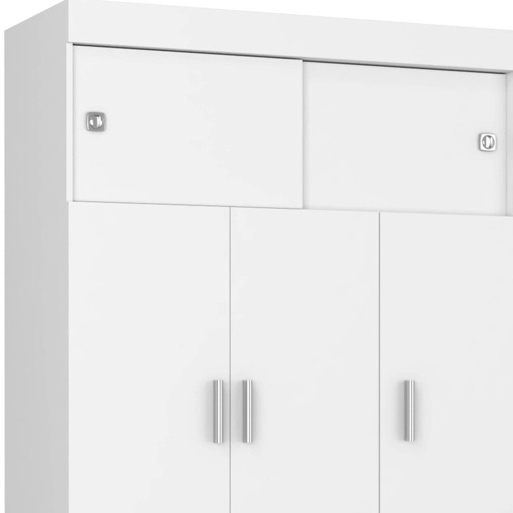 Two Piece White and Natural Bedroom Set-Bedroom Furniture Sets-DECOROLALA