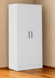 Two Piece White Bedroom Set-Bedroom Furniture Sets-DECOROLALA