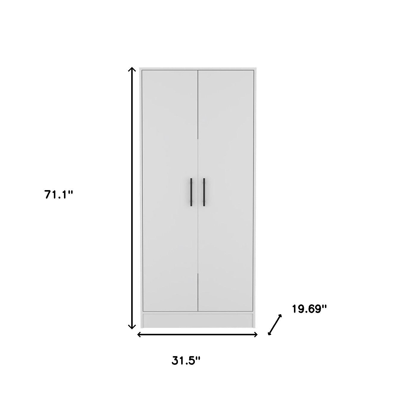 Two Piece White Bedroom Set-Bedroom Furniture Sets-DECOROLALA