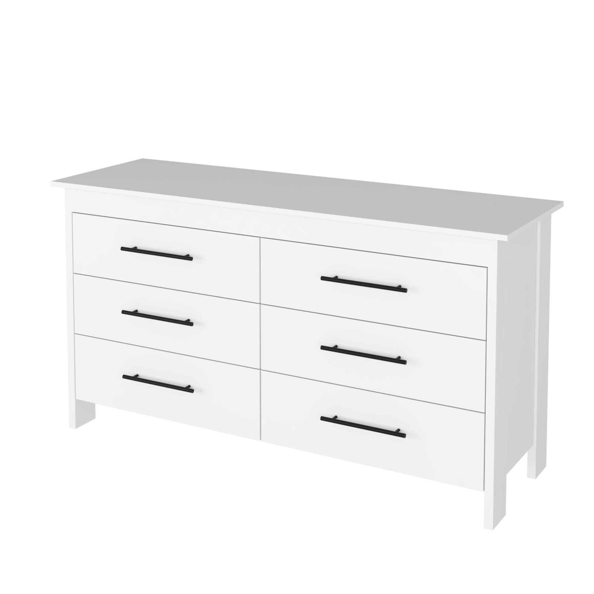 Two Piece White Bedroom Set-Bedroom Furniture Sets-DECOROLALA