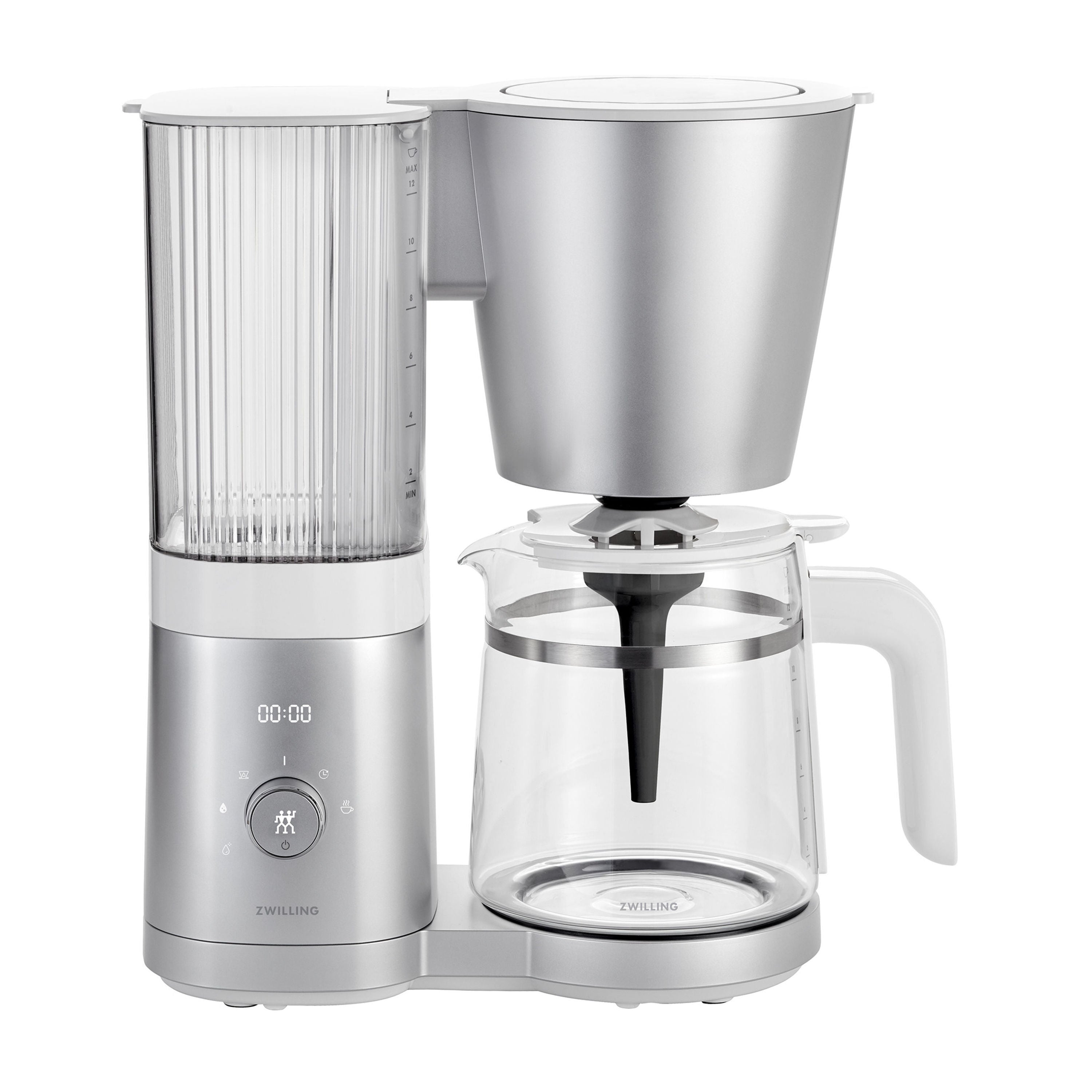ZWILLING Enfinigy 1.5-L Glass Carafe Drip Coffee Maker Silver-n/a-DECOROLALA