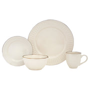 Ivory Sixteen Piece Ceramic Service For Four Dinnerware Set-0