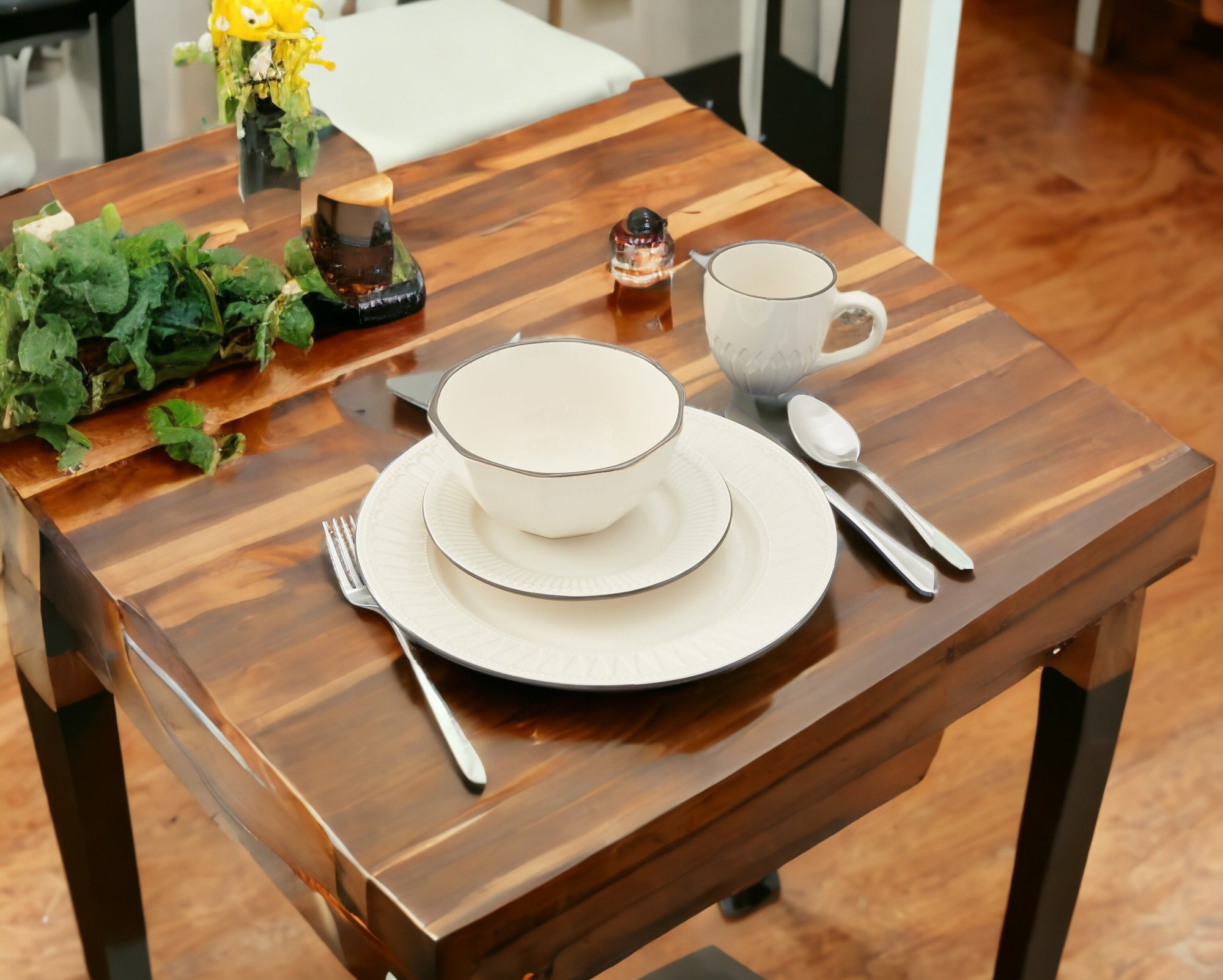 Ivory Sixteen Piece Ceramic Service For Four Dinnerware Set-1