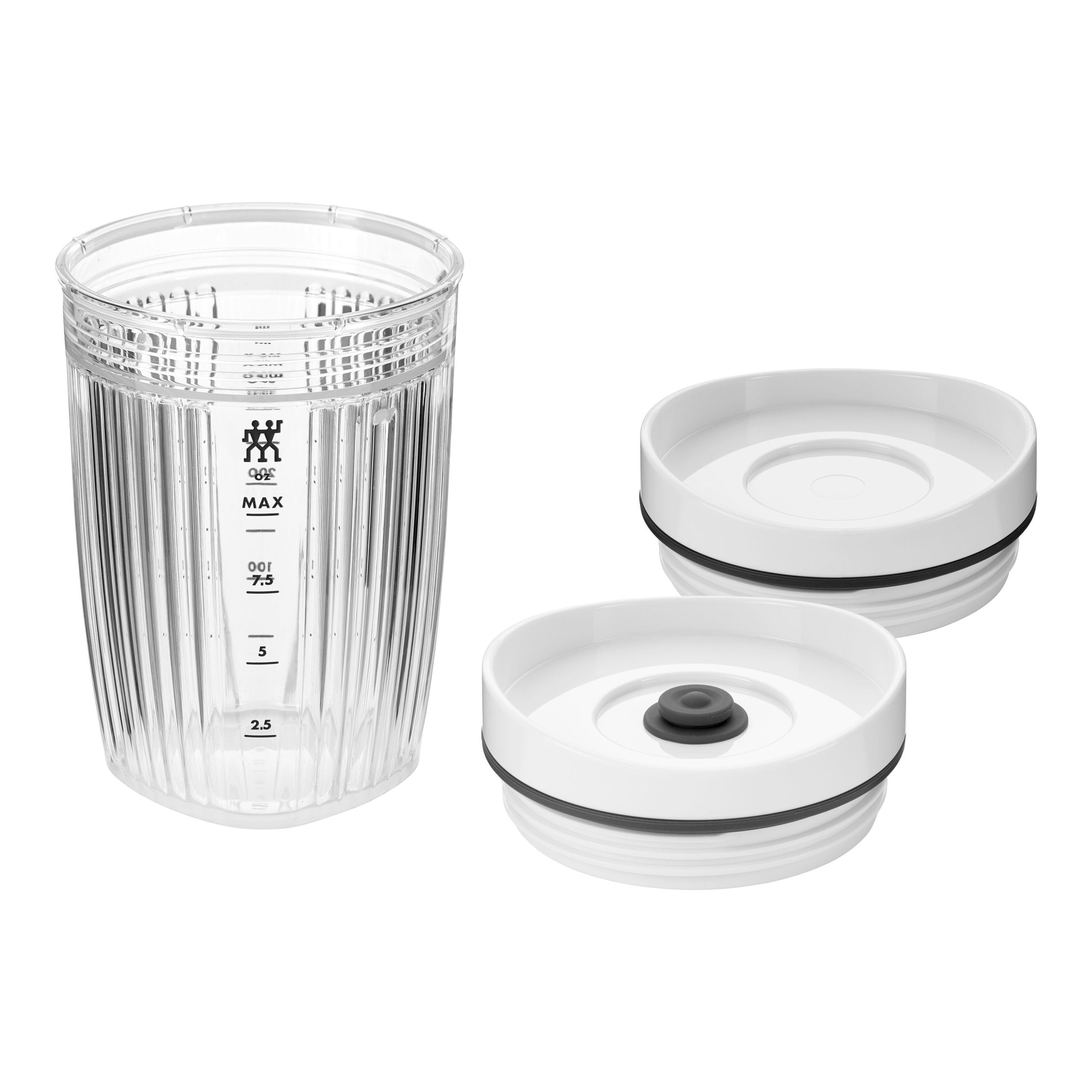 ZWILLING Enfinigy Personal Blender Jar and Vacuum Lid, 300 mL, White-n/a-DECOROLALA