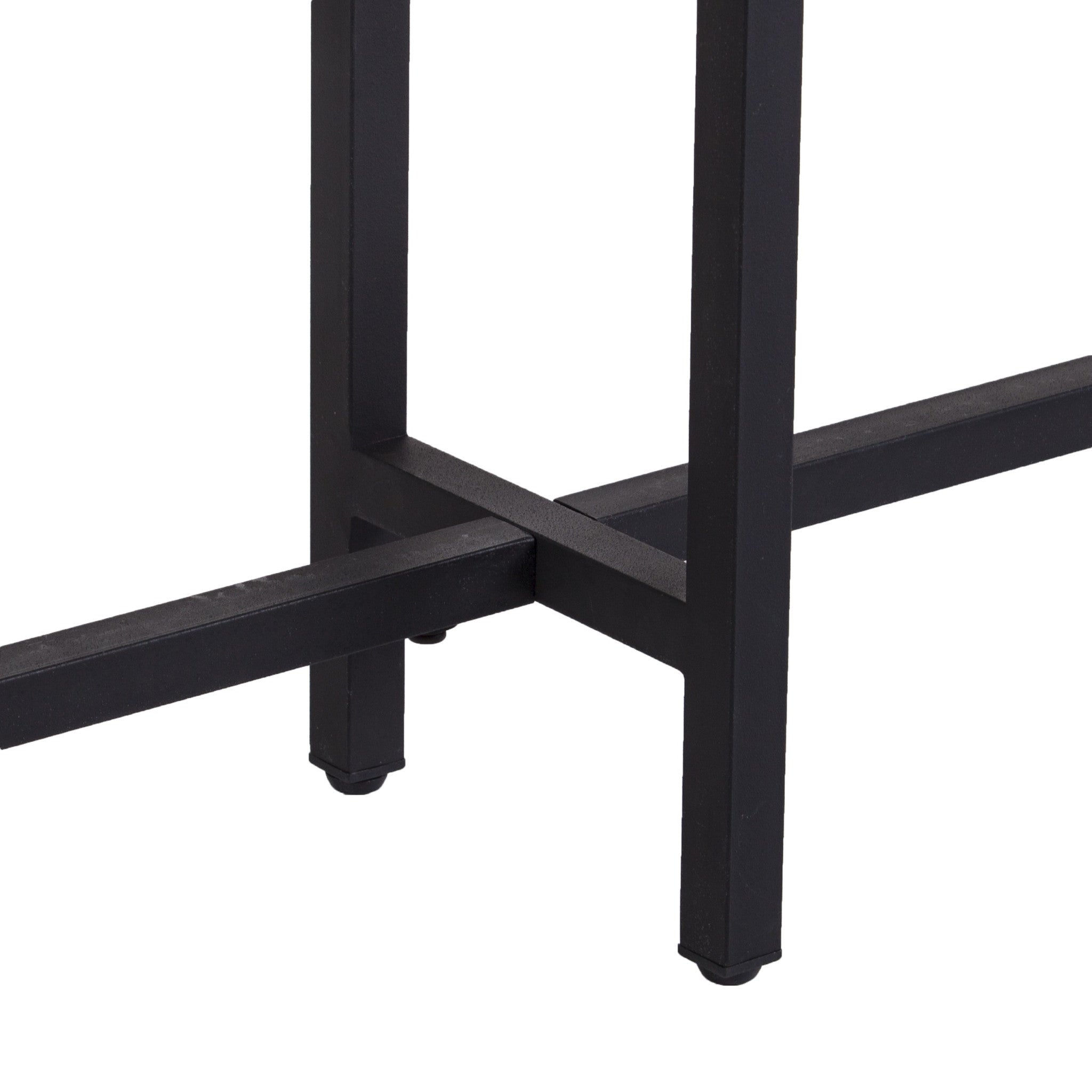 54" Espresso and Black Frame Console Table-Console Tables-DECOROLALA