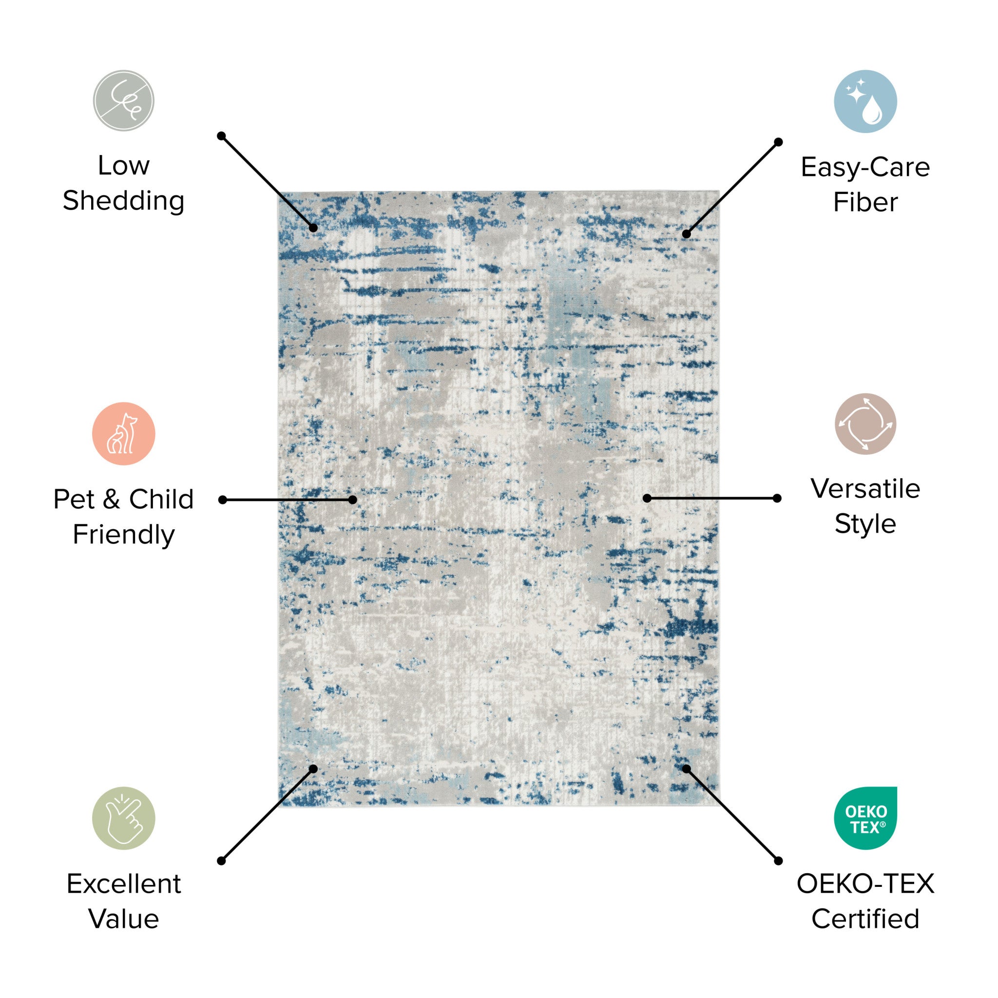 20' Beige And Gray Abstract Runner Rug-5