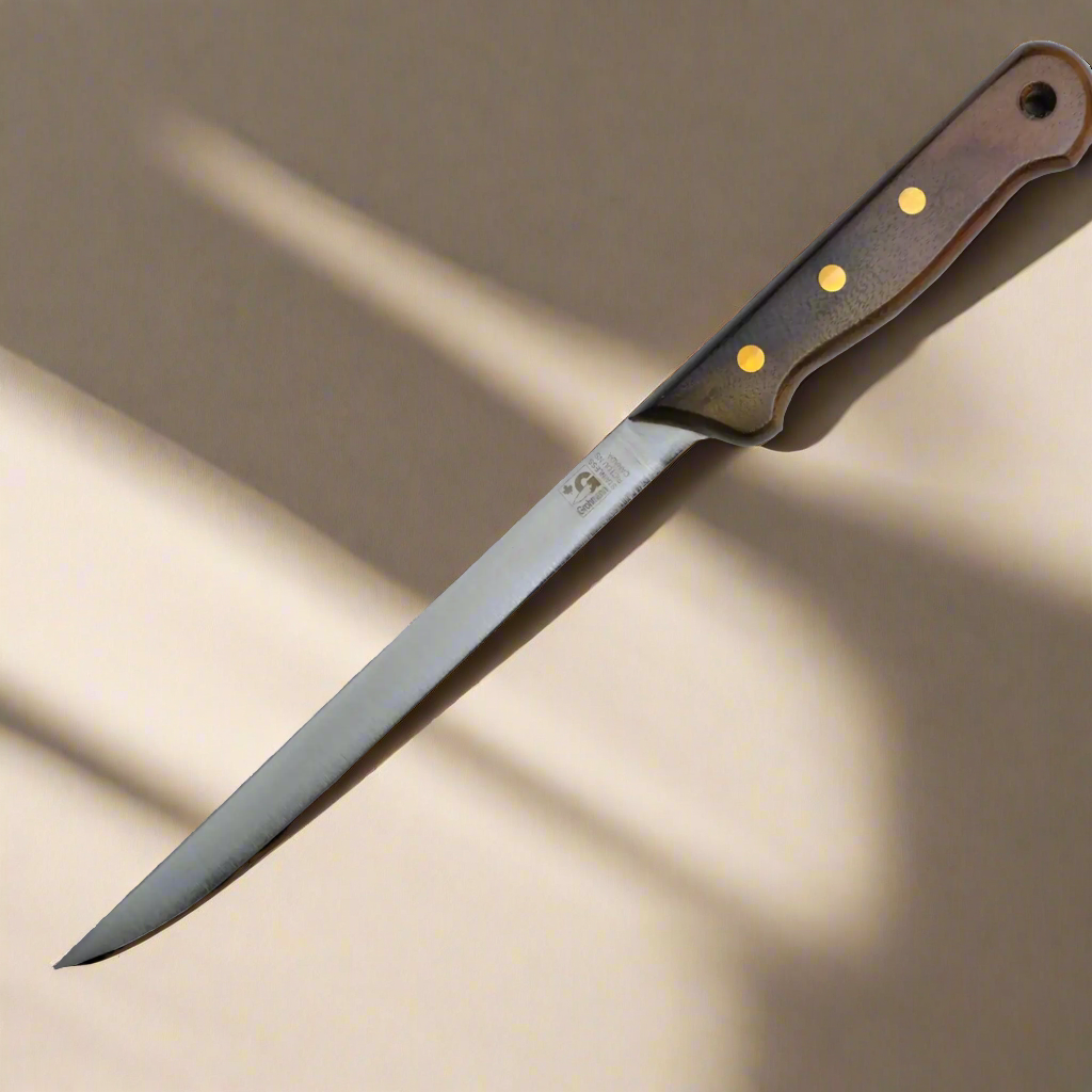 Regular Line Fillet Knife & Leather Sheath 8" Blade | RF800S-1
