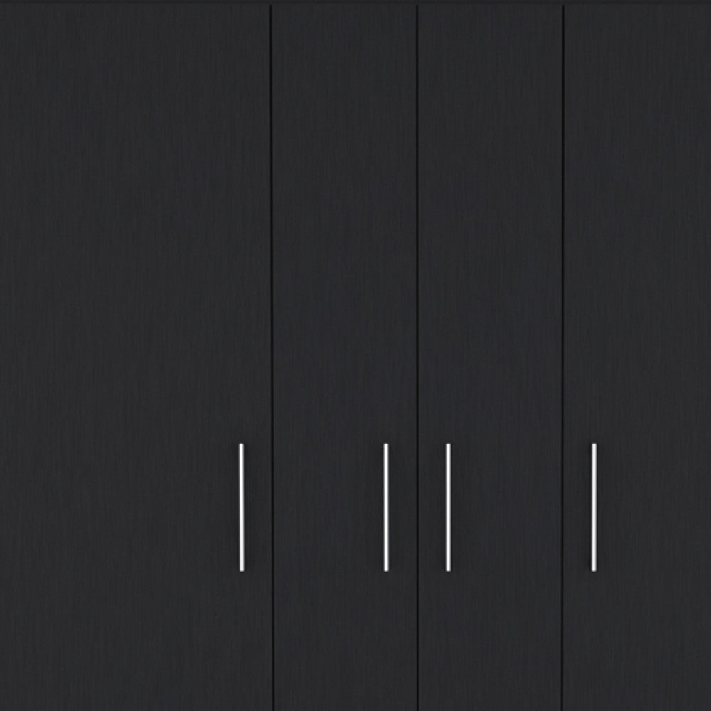 59" Black Two Drawer Combo Dresser-Dressers-DECOROLALA