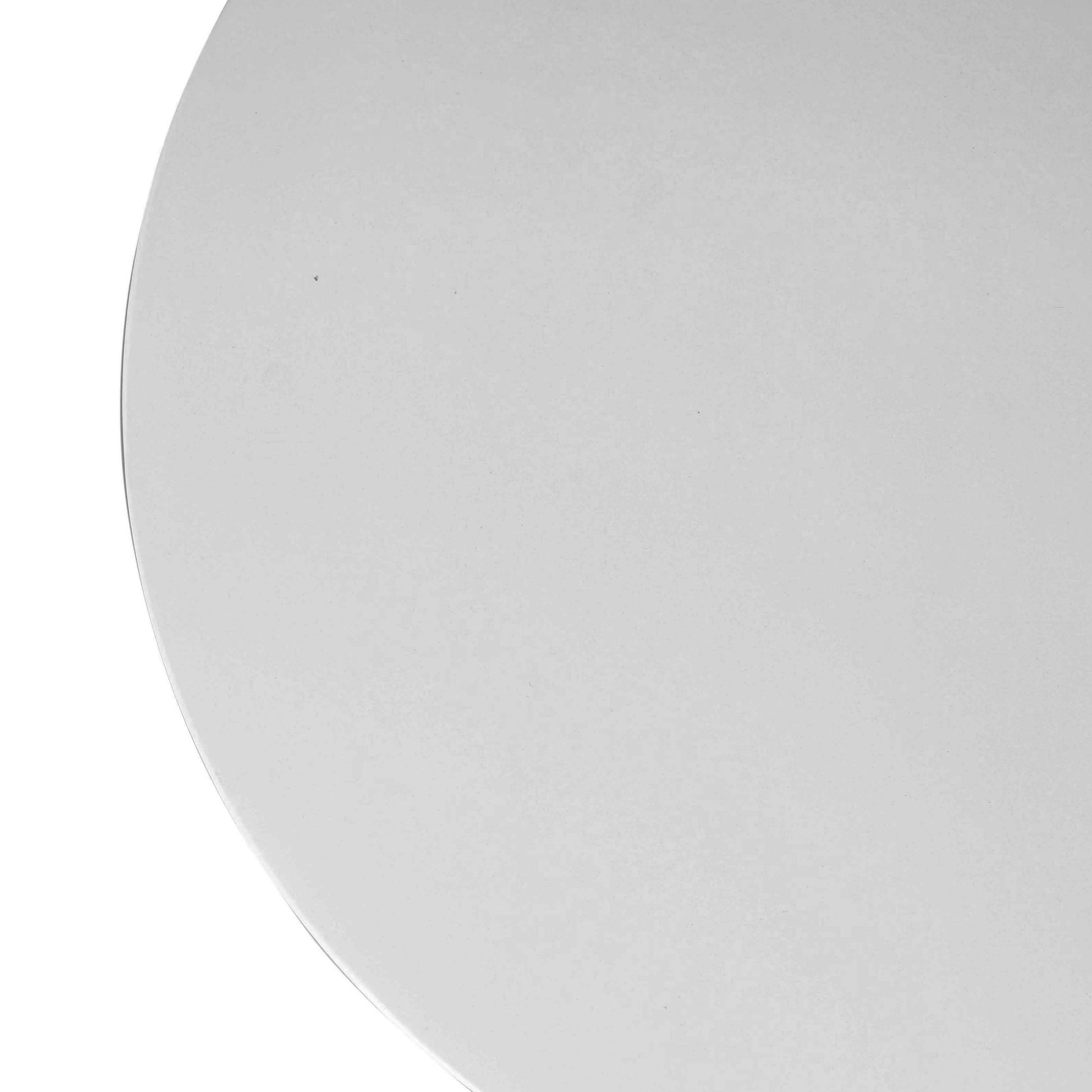 22" White Distressed Solid Wood Round End Table-End-Side Tables-DECOROLALA