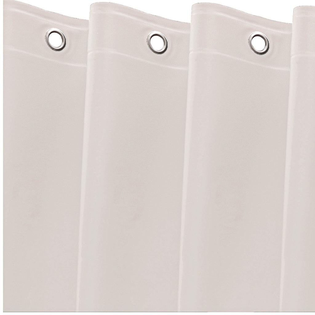 72" White Vinyl Shower Curtain Liner-2