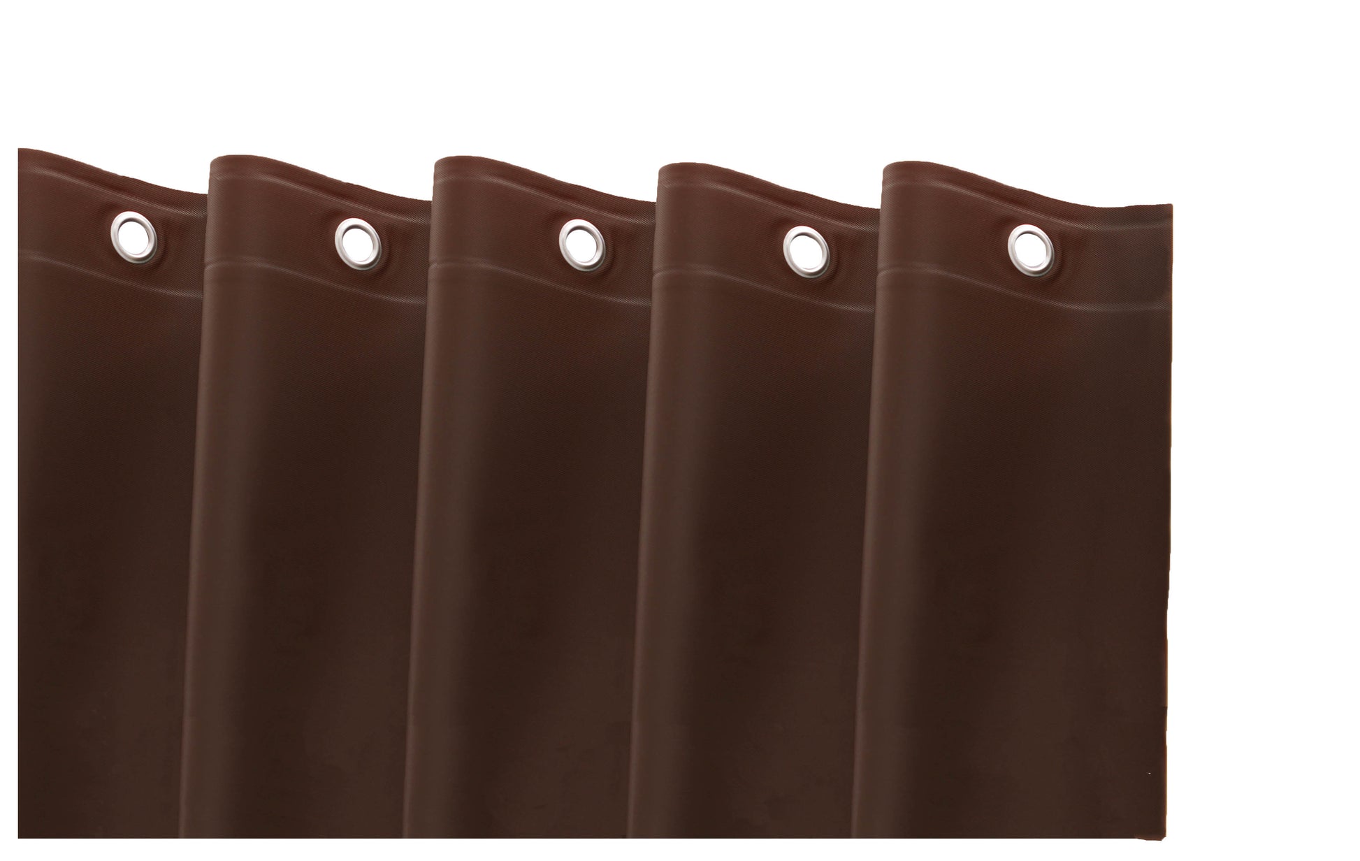 72" Dark Brown Vinyl Shower Curtain Liner-0