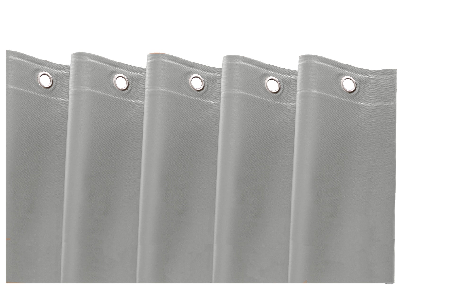 72" Silver Vinyl Shower Curtain Liner-0