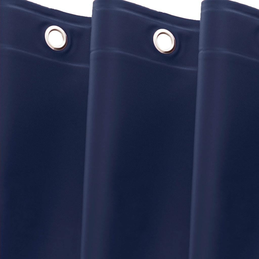 72" Navy Blue Vinyl Shower Curtain Liner-3