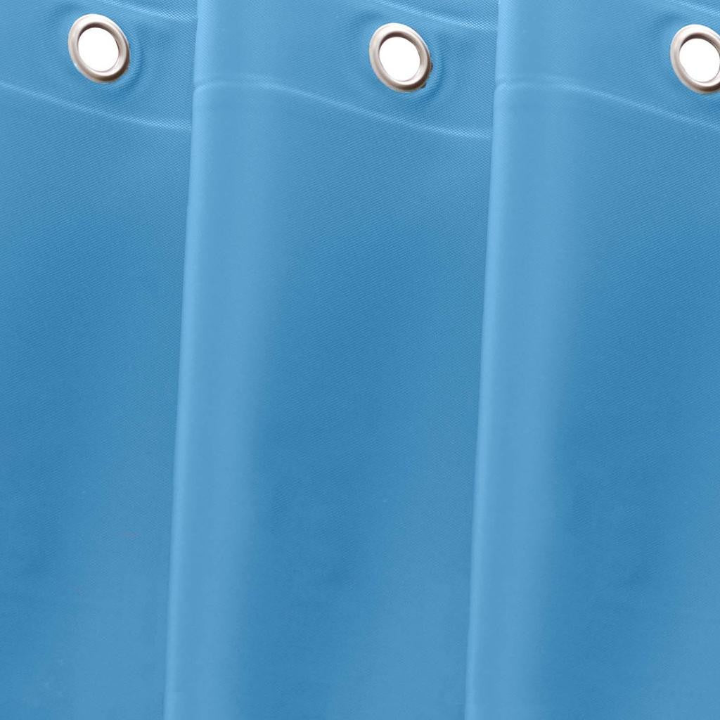 72" Sky Blue Vinyl Shower Curtain Liner-4
