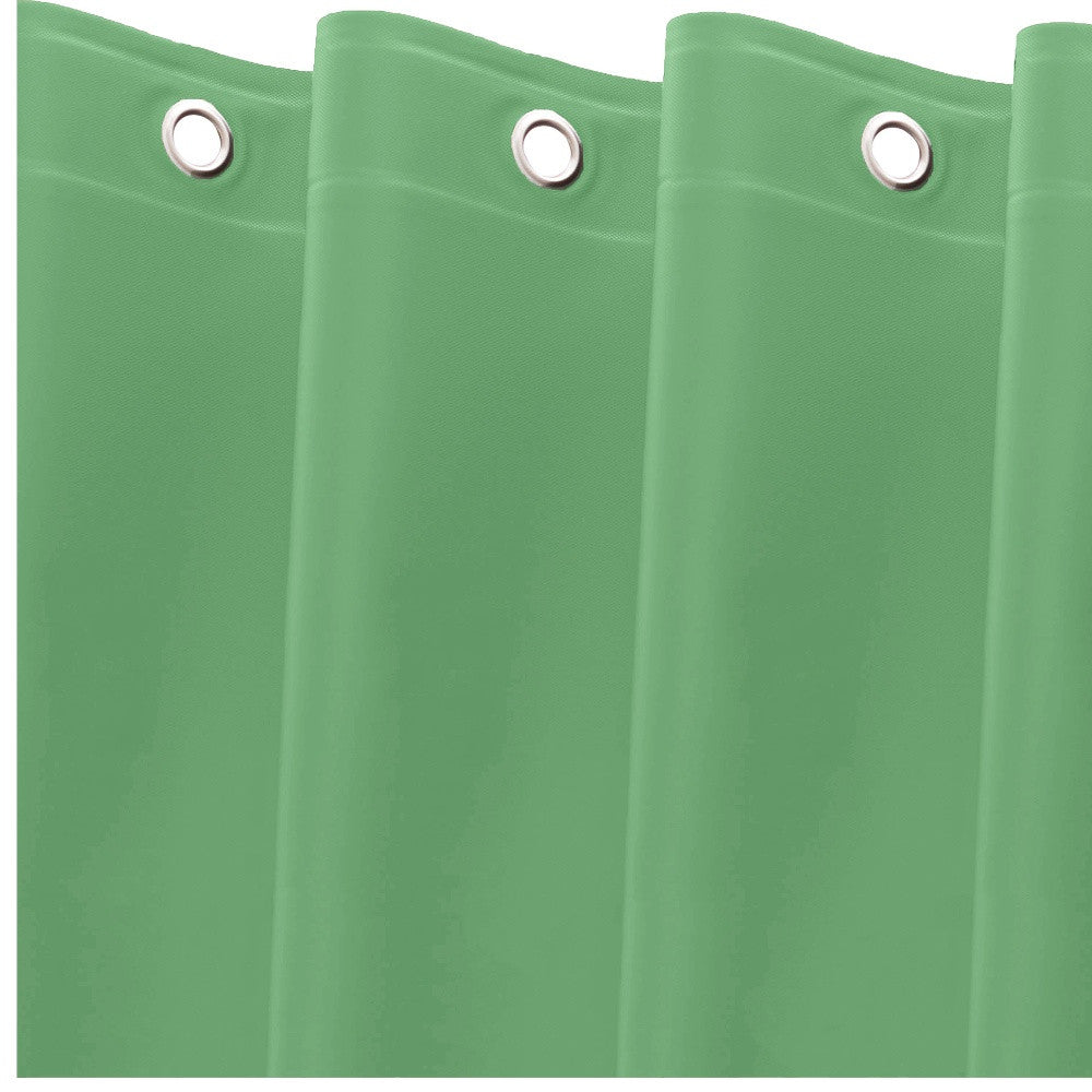 72" Green Vinyl Shower Curtain Liner-3