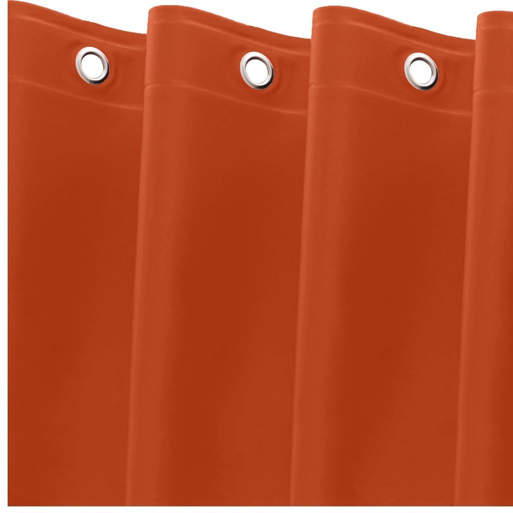 72" Terra Cotta Vinyl Shower Curtain Liner-3