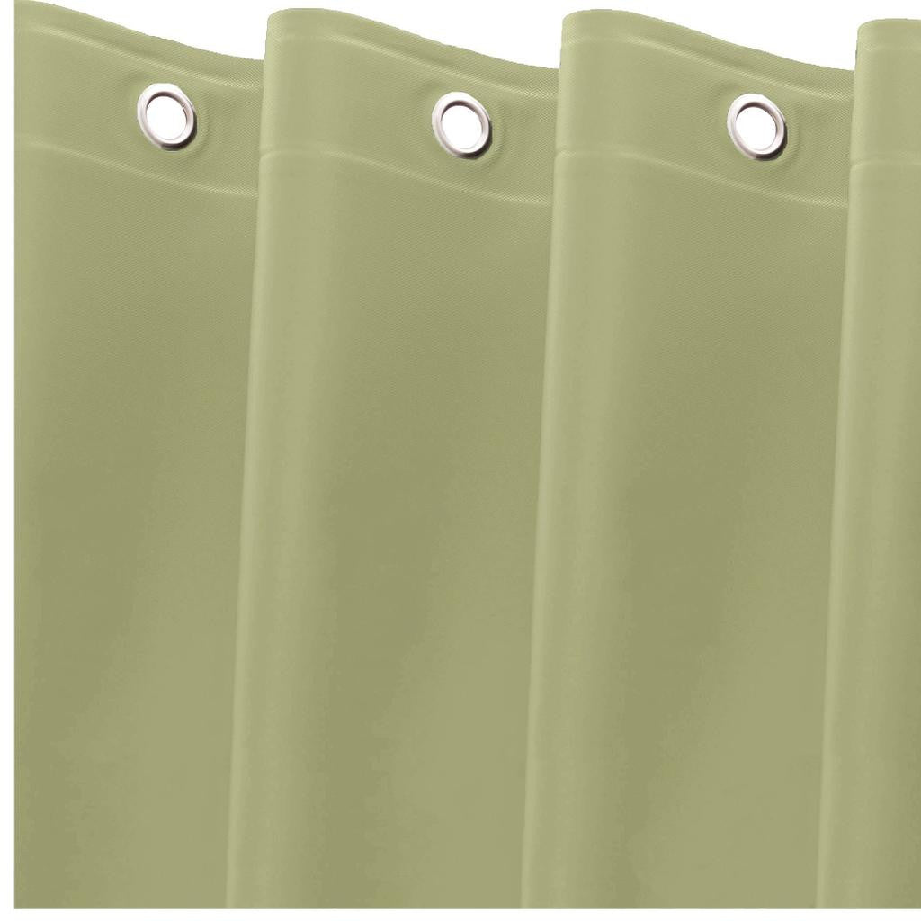72" Moss Green Vinyl Shower Curtain Liner-3