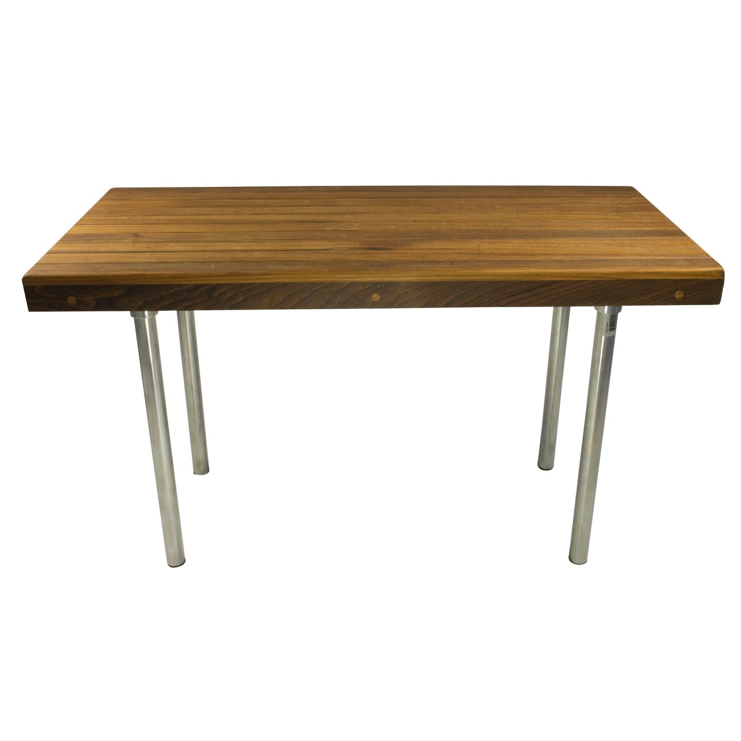 18" X 48" Brown Teak Rectangular Shower Bench-1