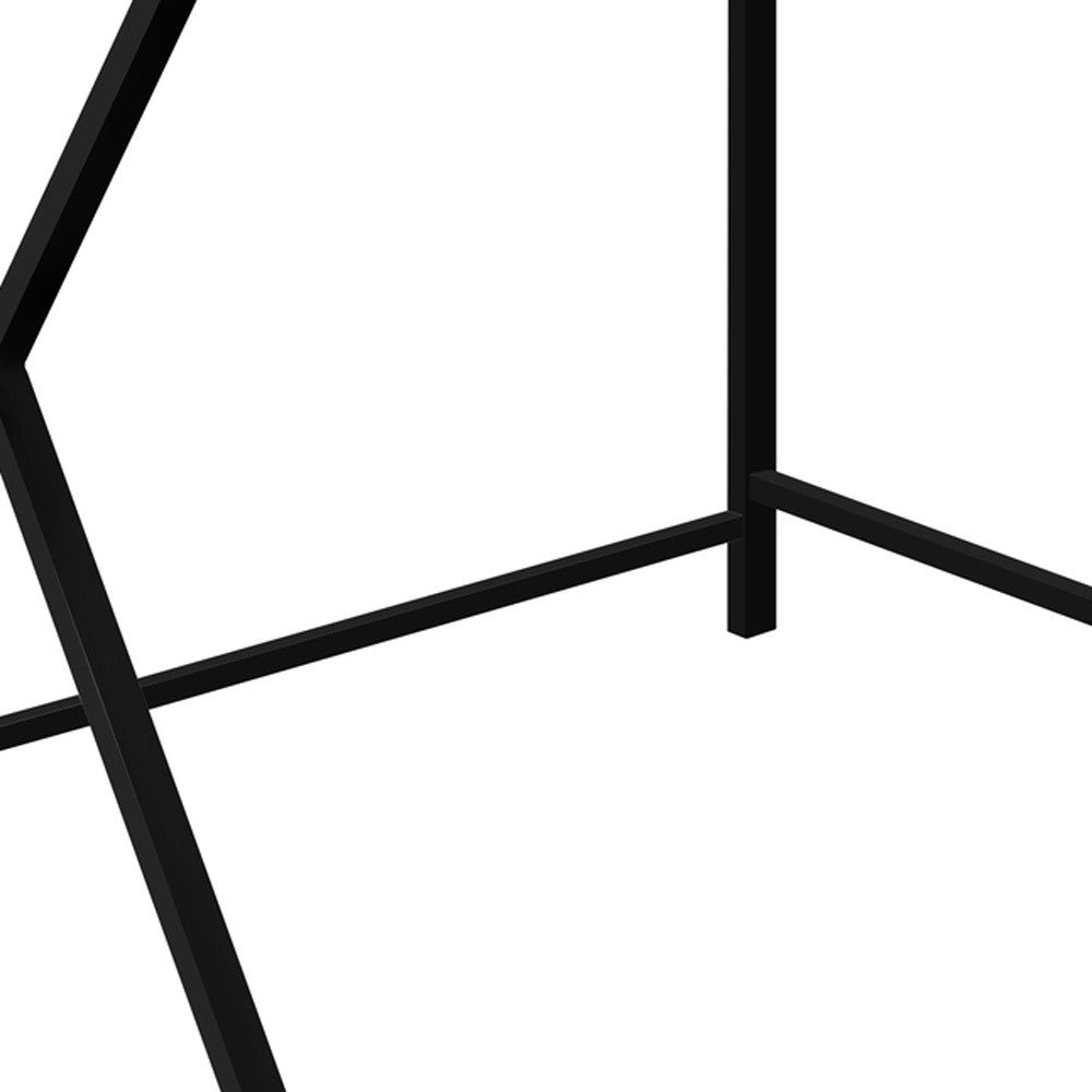 55" Gray and Black L Shape Computer Desk-Desks-DECOROLALA