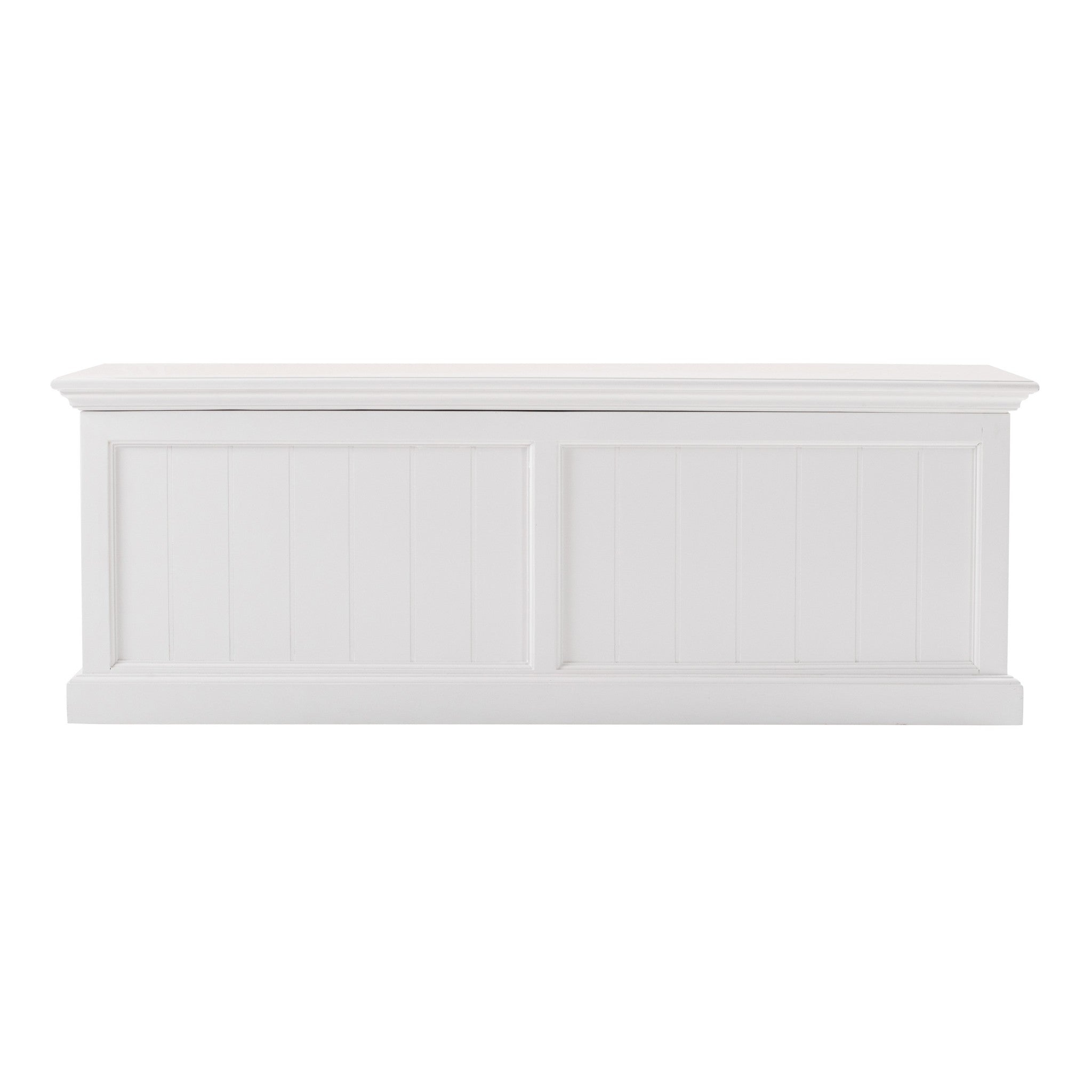 55" White Solid Wood Chest-Dressers-DECOROLALA