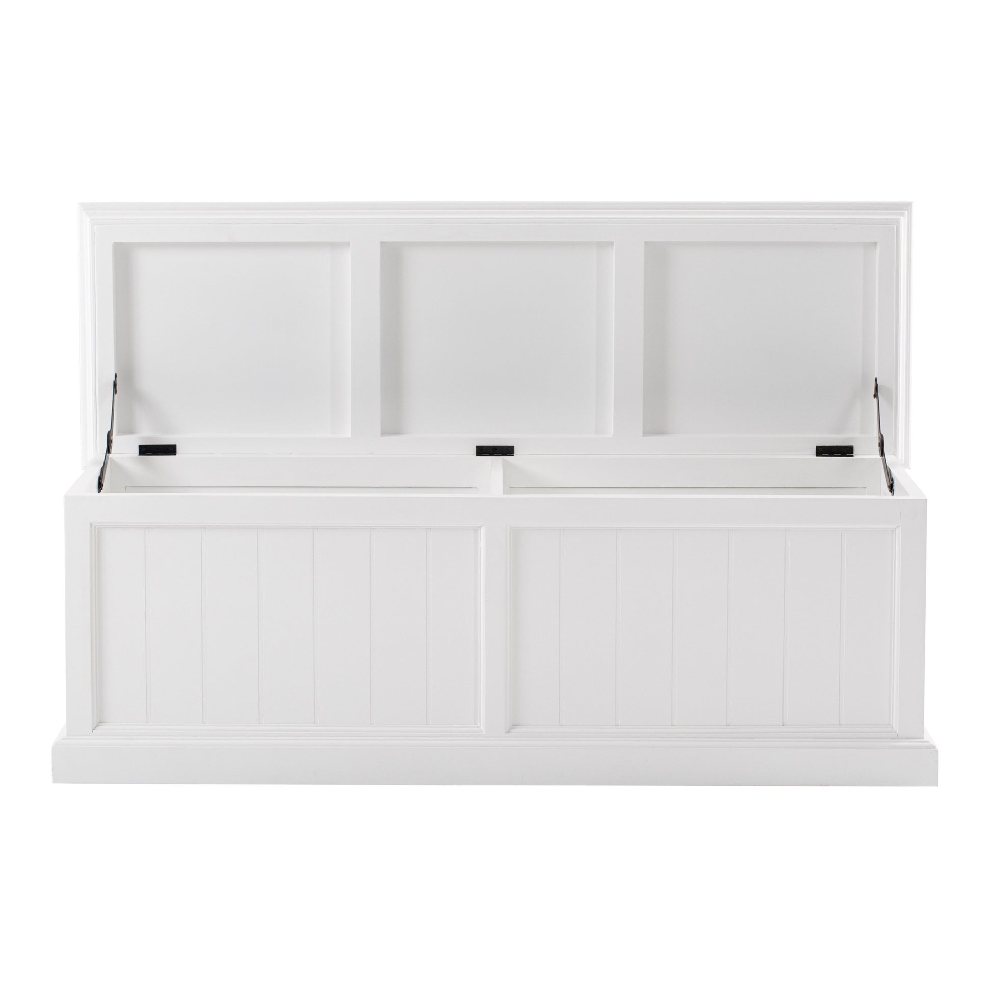 55" White Solid Wood Chest-Dressers-DECOROLALA