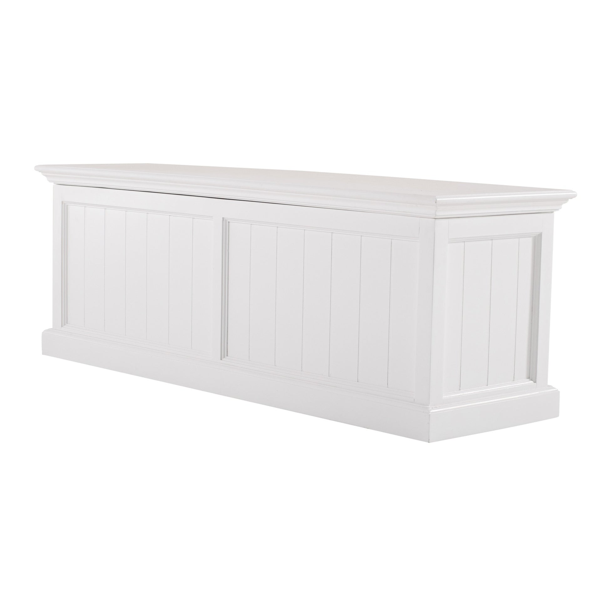 55" White Solid Wood Chest-Dressers-DECOROLALA