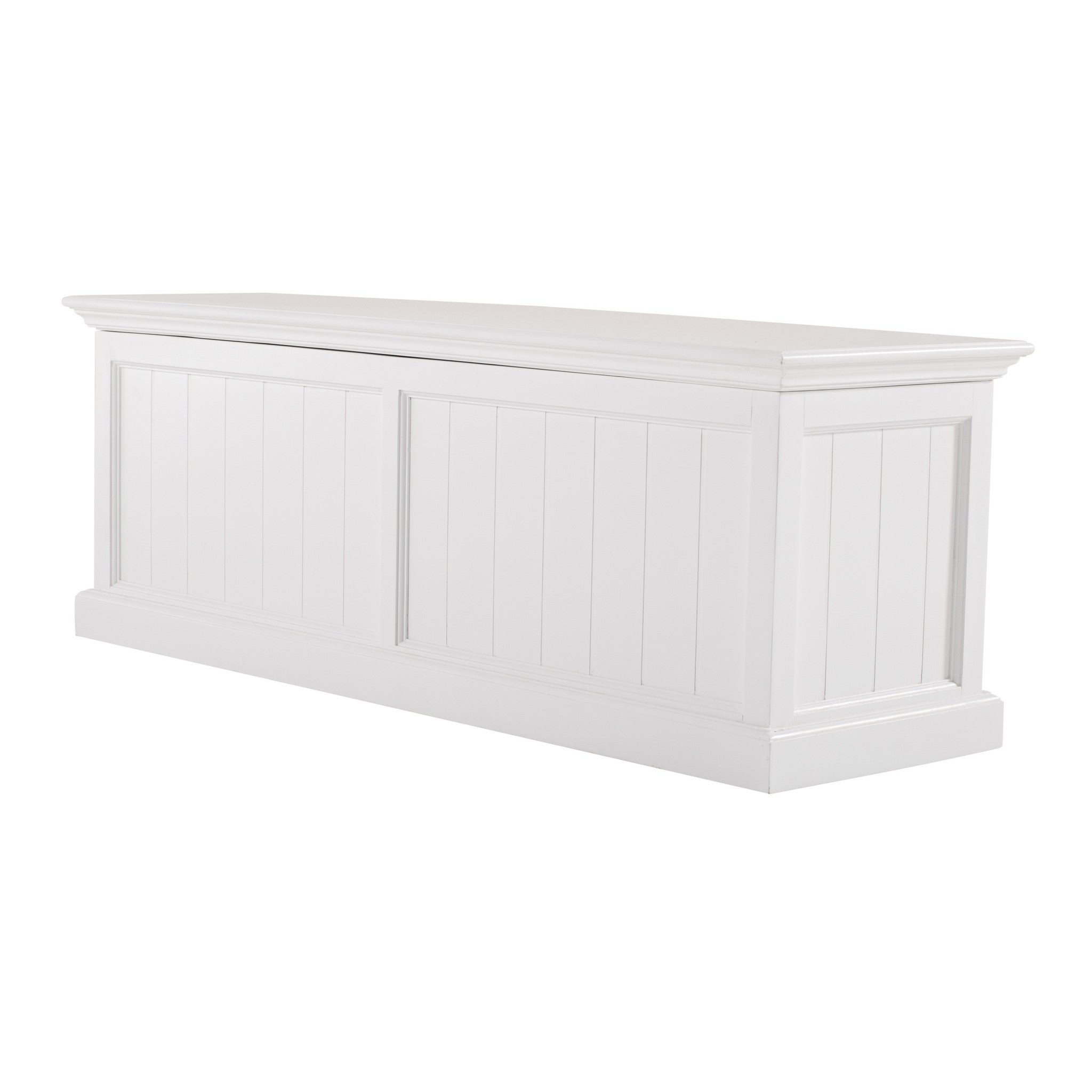 55" White Solid Wood Chest-Dressers-DECOROLALA