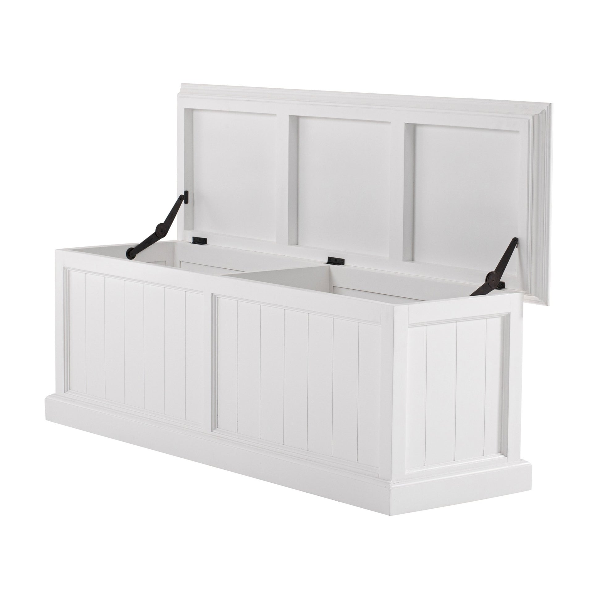 55" White Solid Wood Chest-Dressers-DECOROLALA